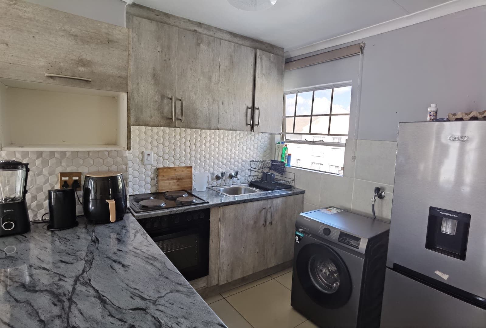 A well-maintained two-bedroom flat