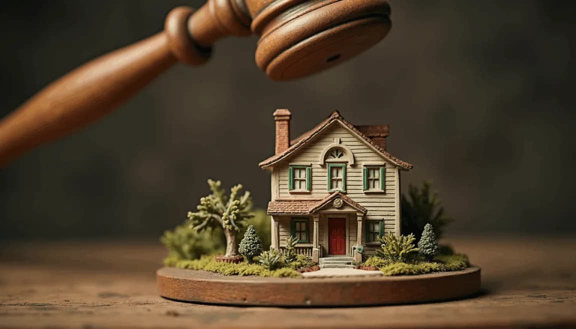 A South African home on an estate street with a for-sale board, being assessed for hidden ownership costs, golden-hour light